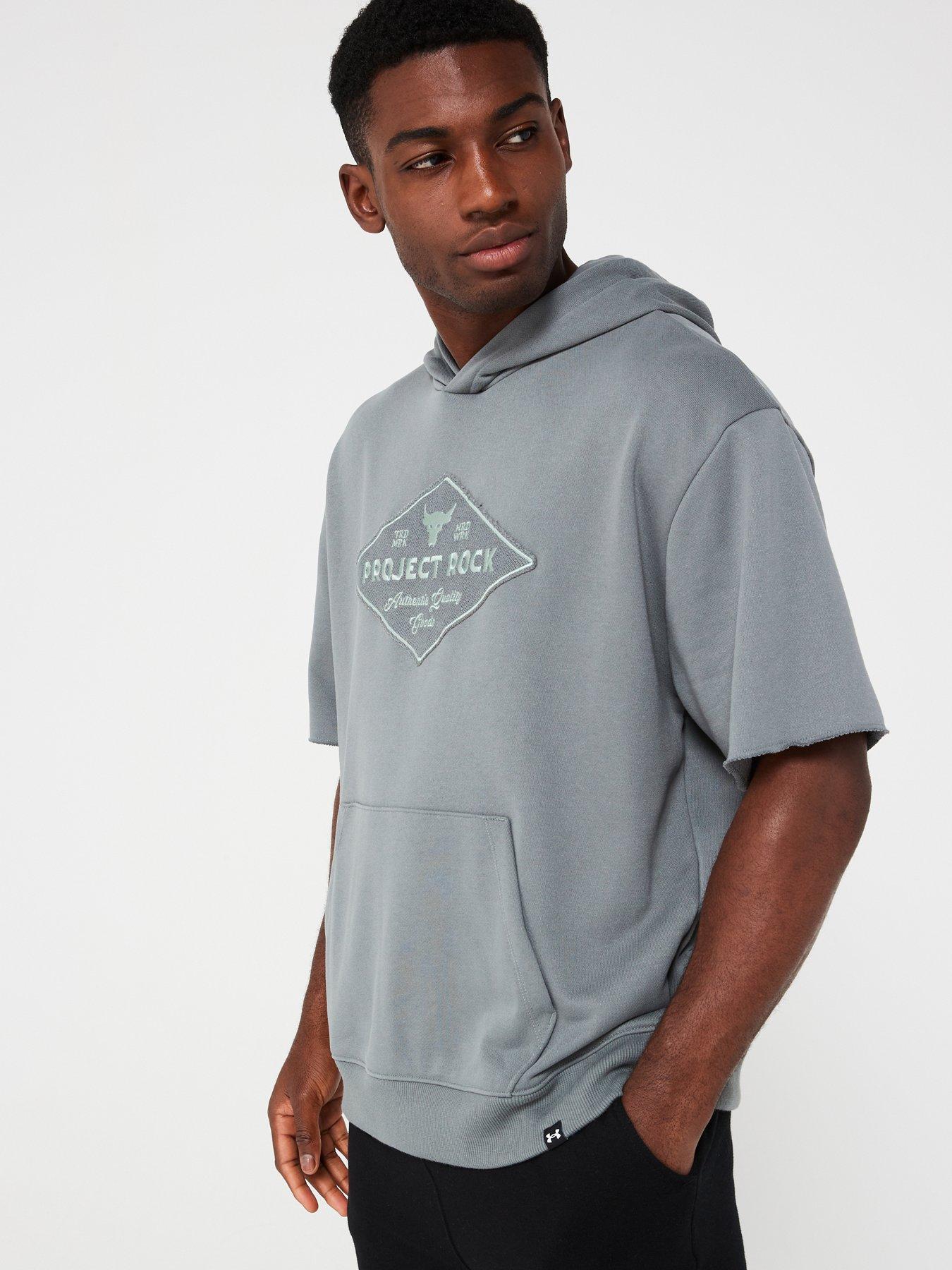 under-armour-mens-training-project-rock-short-sleeve-hoodie-greenoutfit