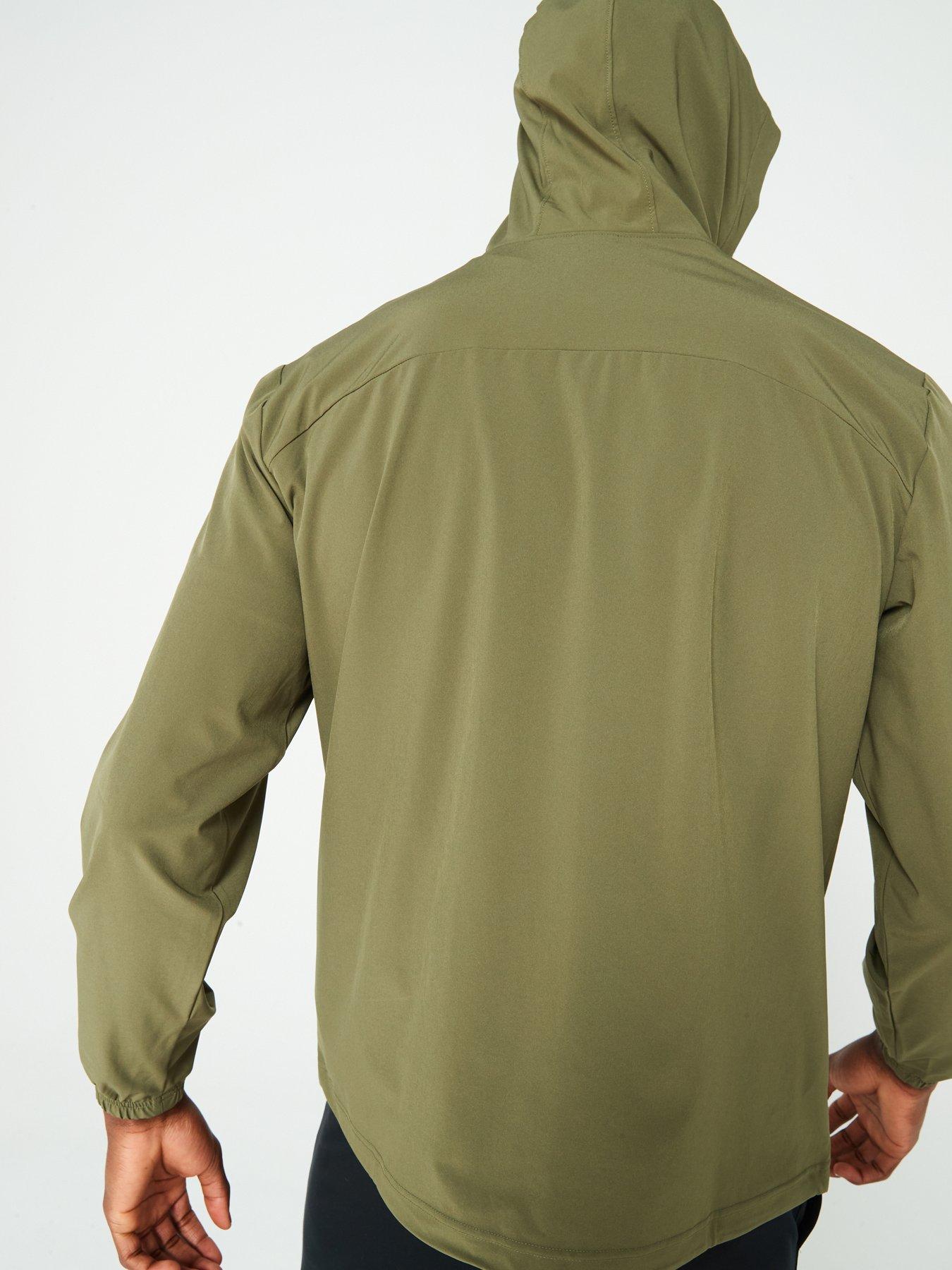 under-armour-mens-training-vibe-woven-windbreaker-greenstillFront