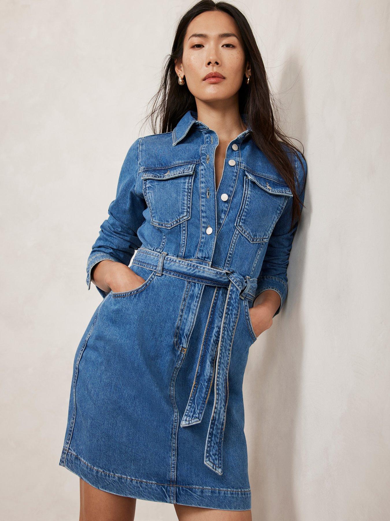 mint-velvet-blue-denim-mini-shirt-dress