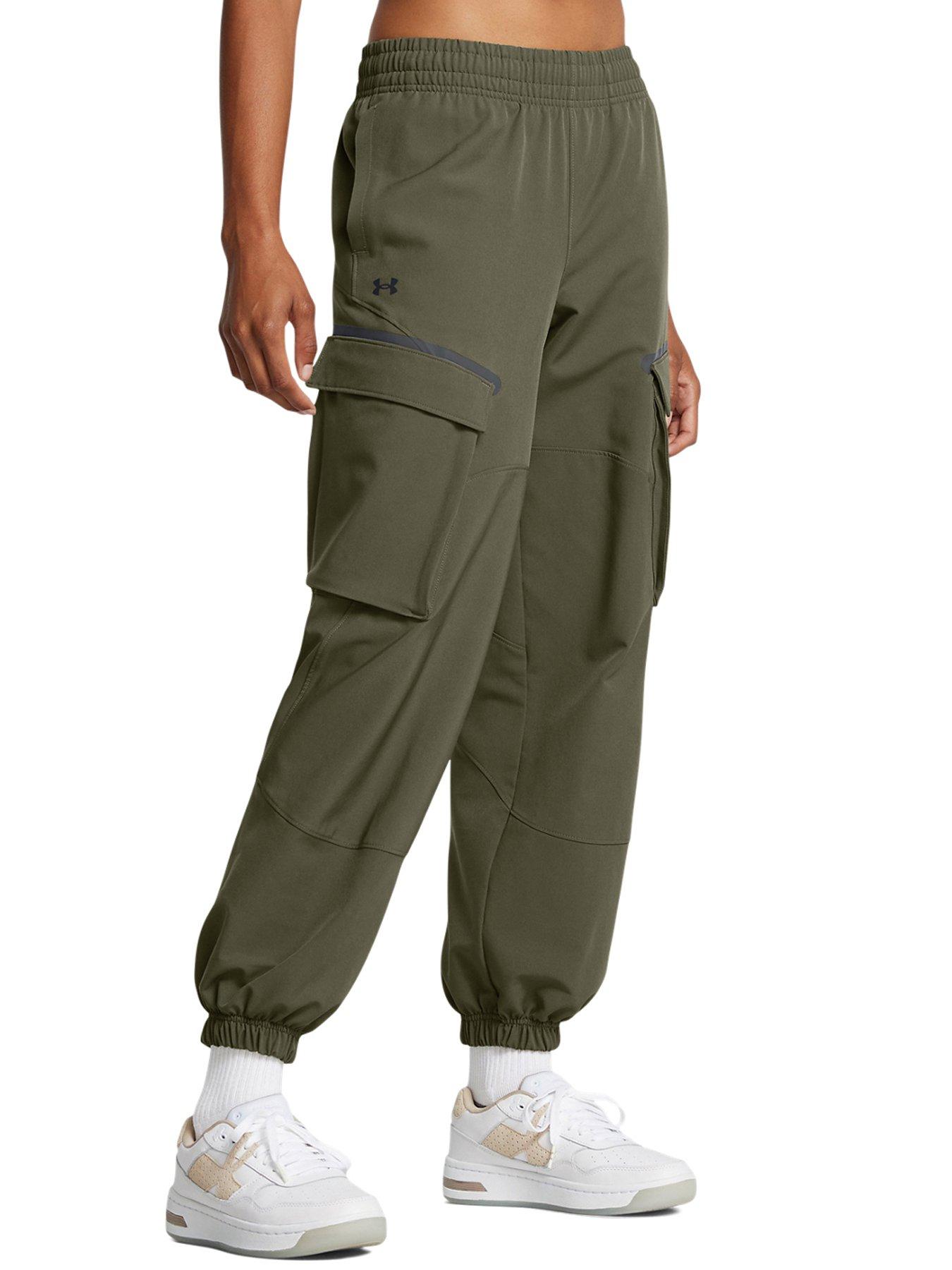 under-armour-womens-training-unstoppable-cargo-pants-khakistillFront