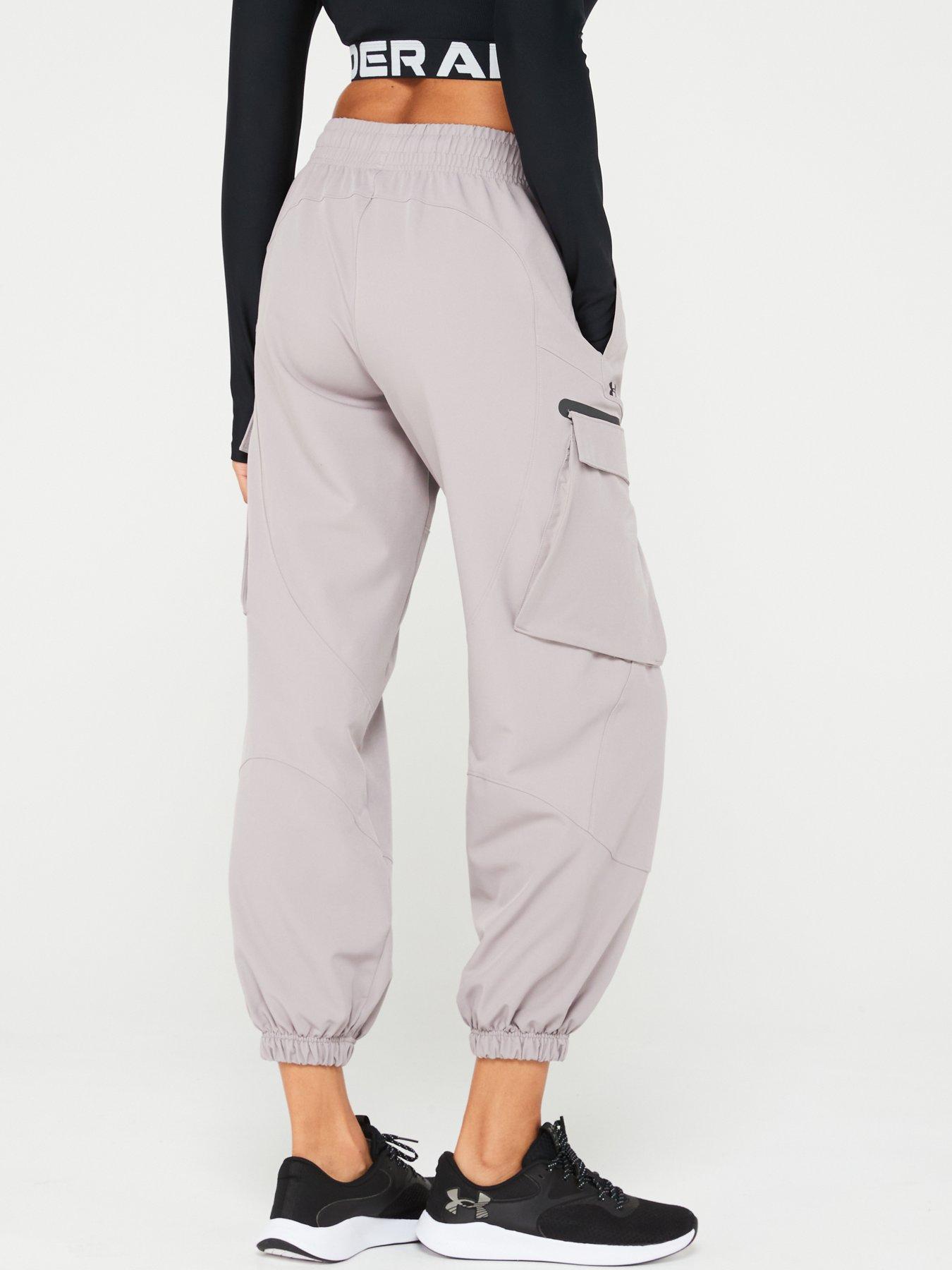 under-armour-womens-training-unstoppable-cargo-pants-greystillFront