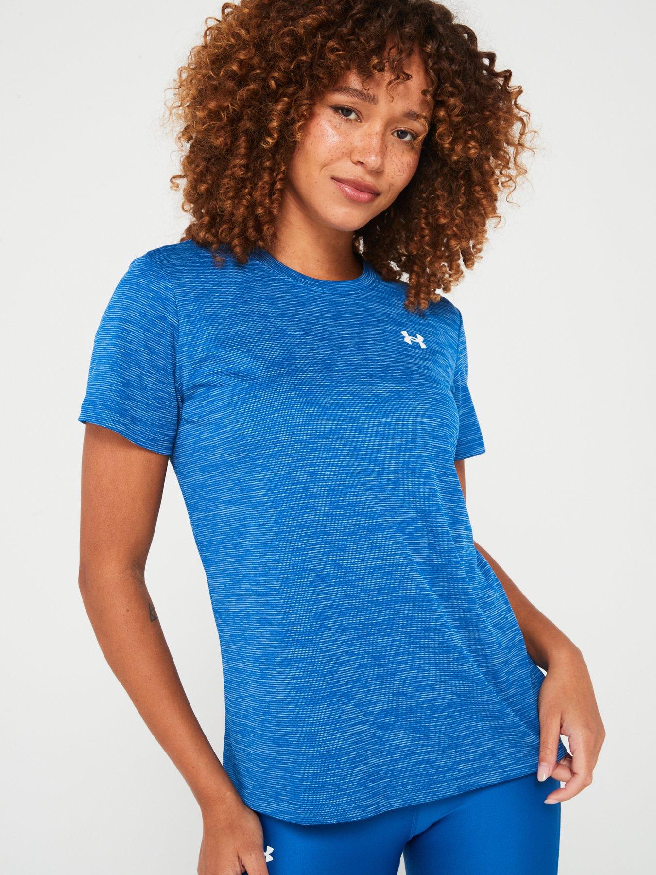 under-armour-womens-training-tech-textured-t-shirt-blue