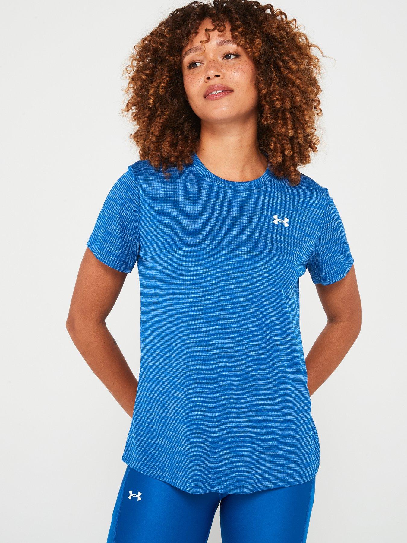 under-armour-womens-training-tech-textured-t-shirt-bluedetail