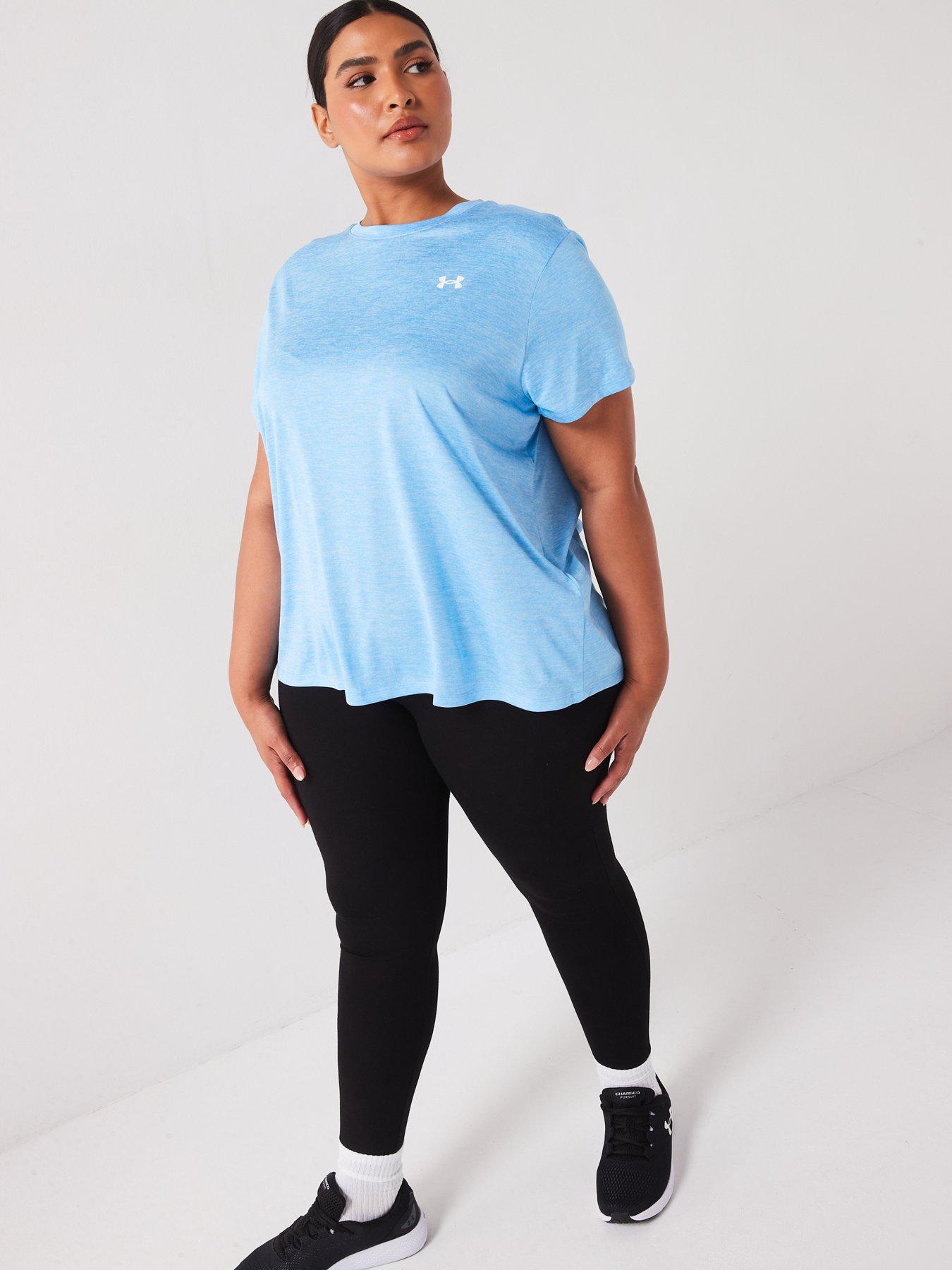 under-armour-womens-training-plus-size-tech-twist-t-shirt-blueback