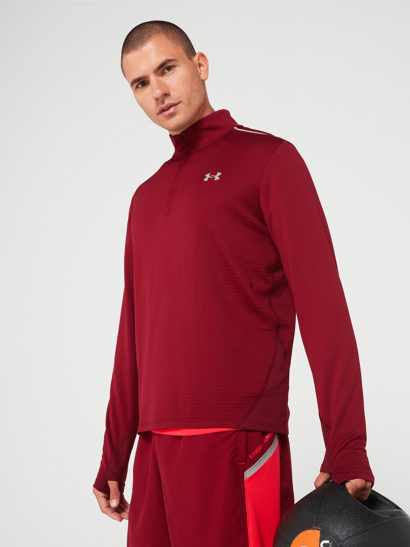 under-armour-mens-training-vanish-cold-weather-14-zip-burgundyoutfit