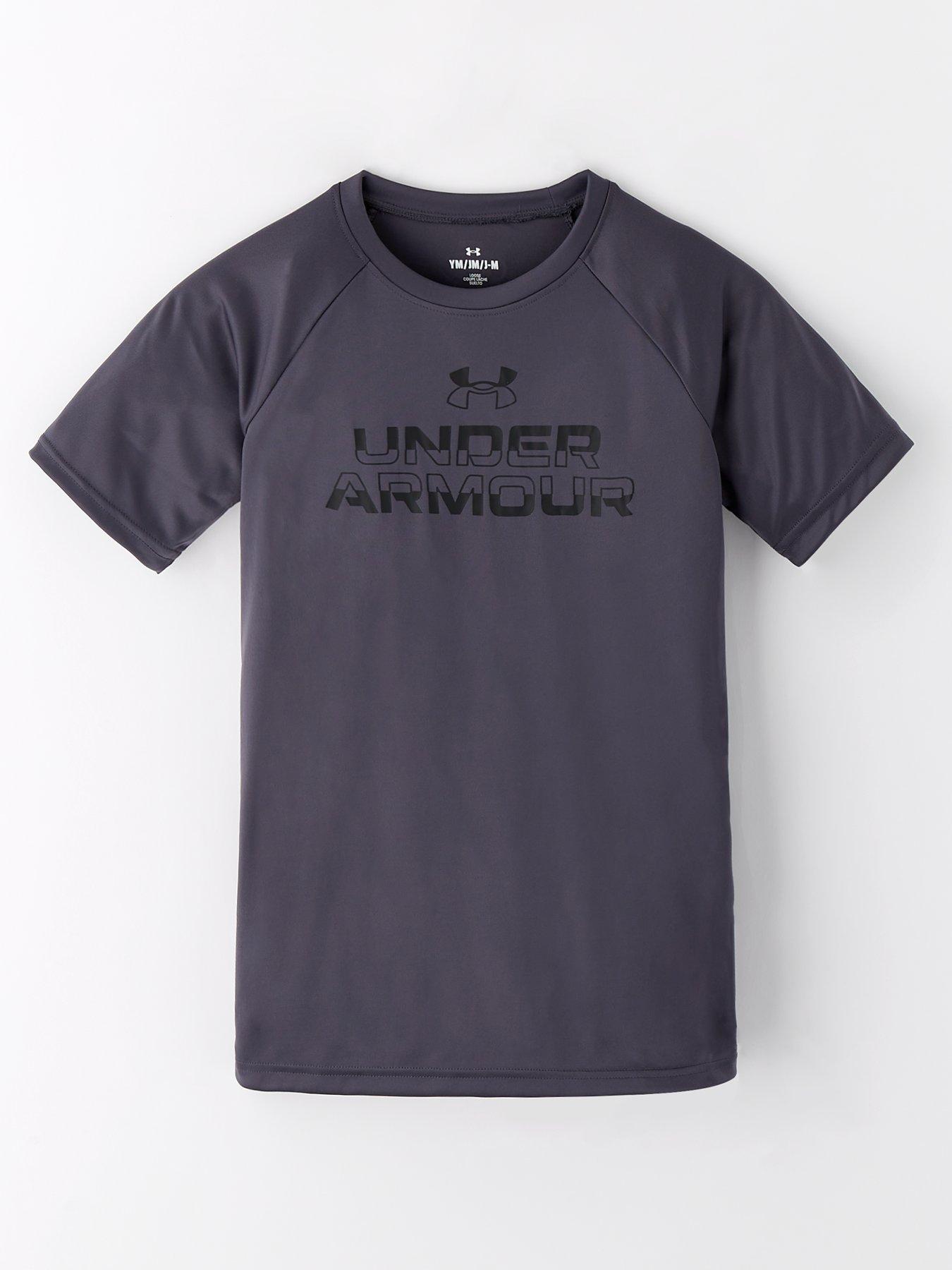 under-armour-boys-training-tech-split-wordmark-t-shirt-grey