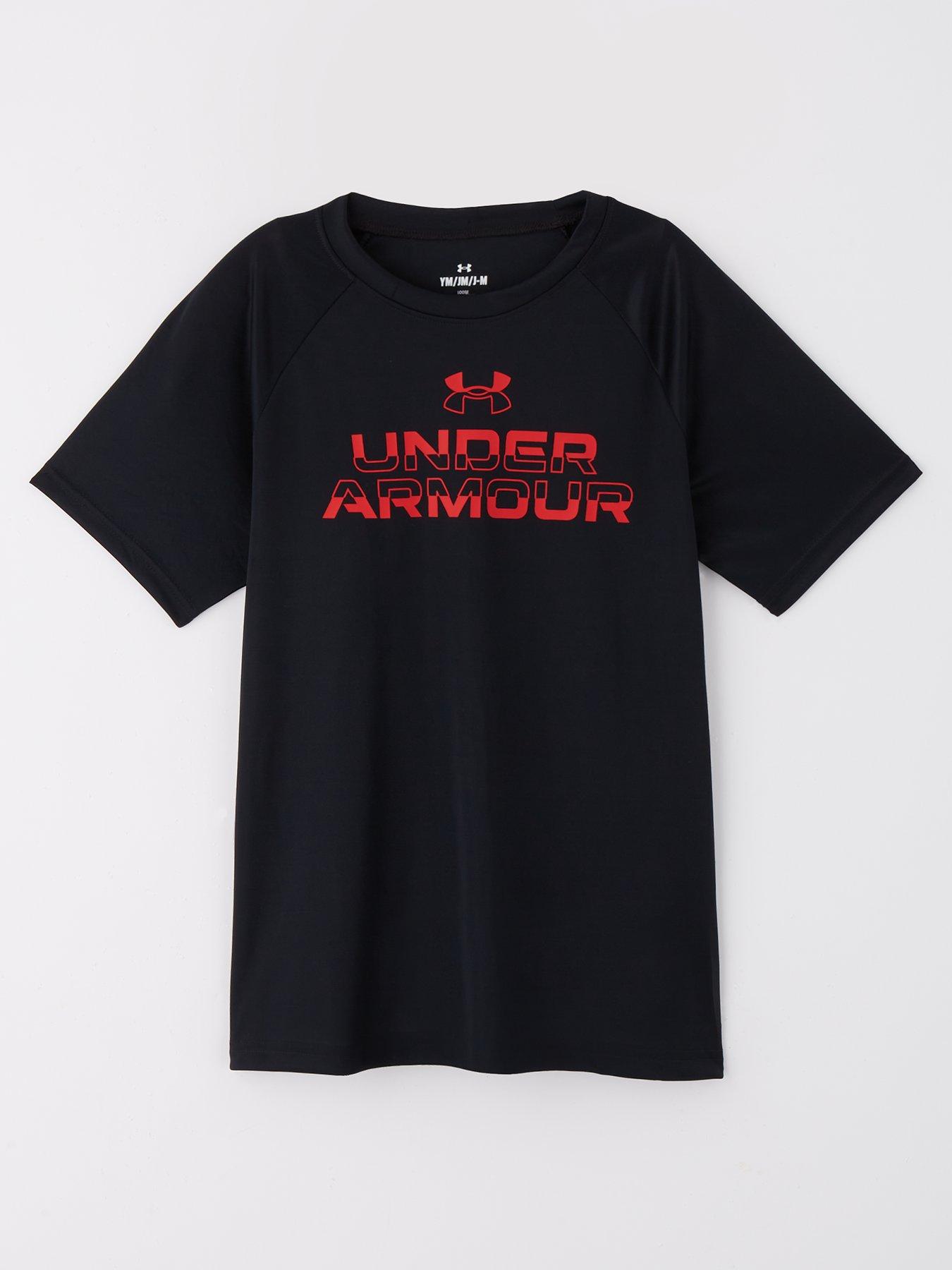 under-armour-boys-training-tech-split-wordmark-t-shirt-black