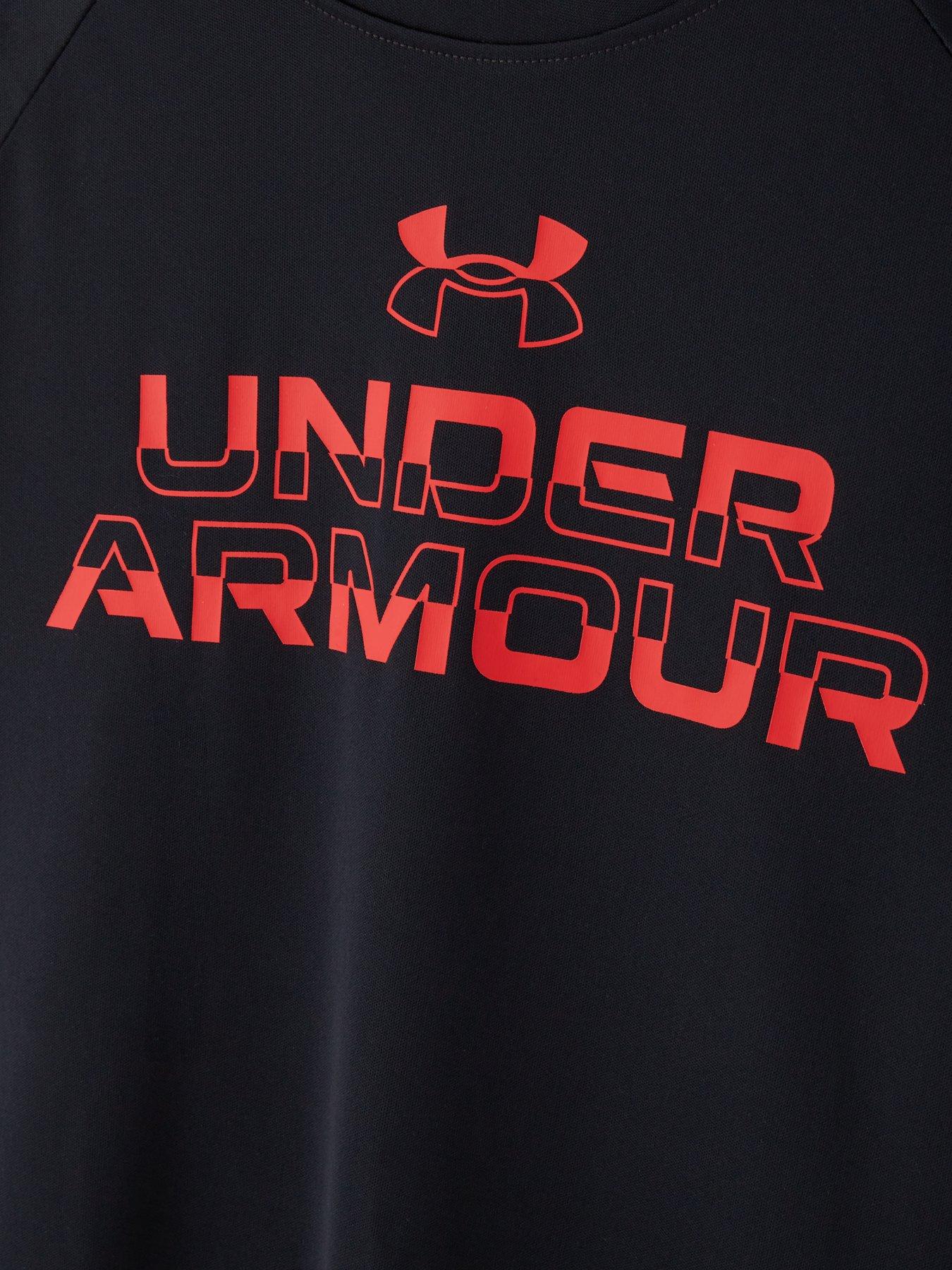 under-armour-boys-training-tech-split-wordmark-t-shirt-blackoutfit