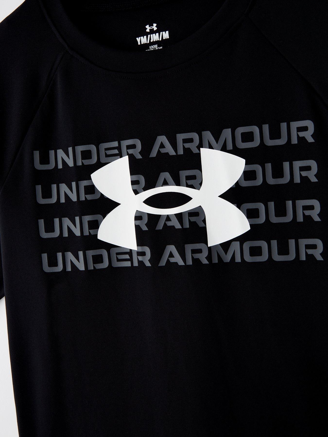 under-armour-boys-training-tech-wordmark-logo-t-shirt-blackoutfit