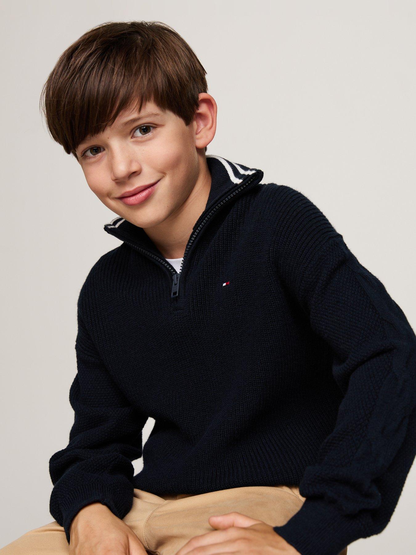 tommy-hilfiger-boys-turtleneck-half-zip-sweater-navydetail