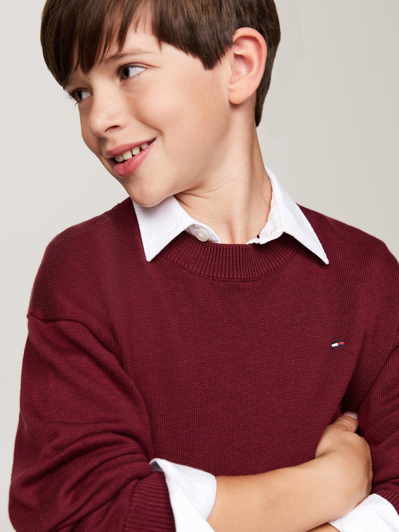 tommy-hilfiger-boys-essential-sweater-reddetail