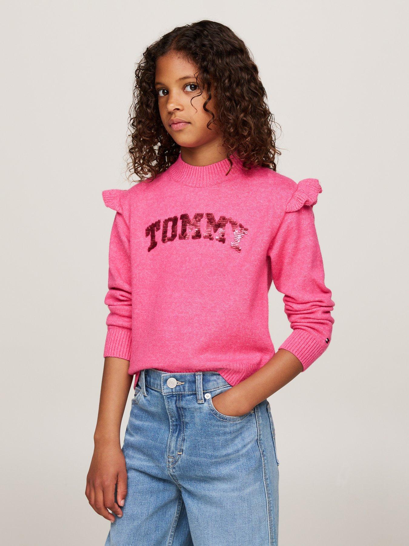 tommy-hilfiger-girls-tommy-reverisble-sequin-logo-sweater-pinkoutfit