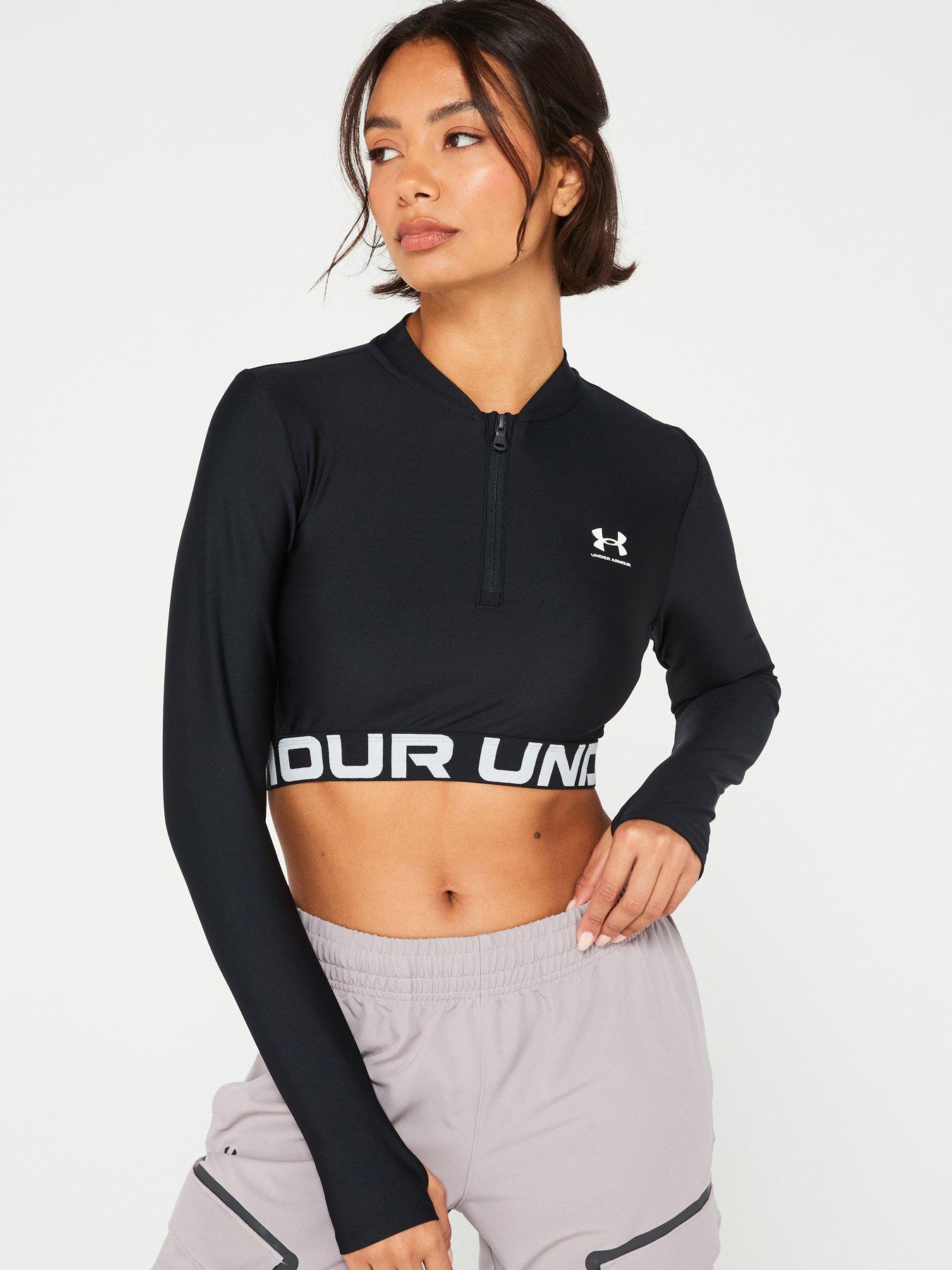 under-armour-womens-training-heat-gear-rib-14-zip-black