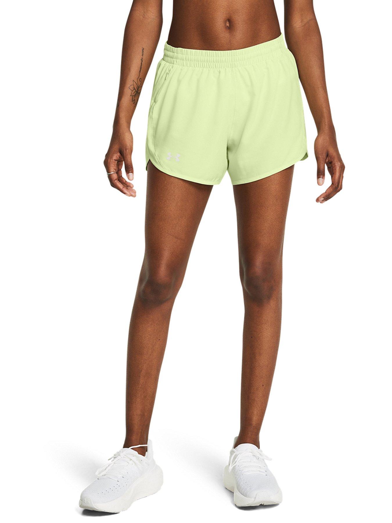 under-armour-womens-running-fly-by-3-shorts-green