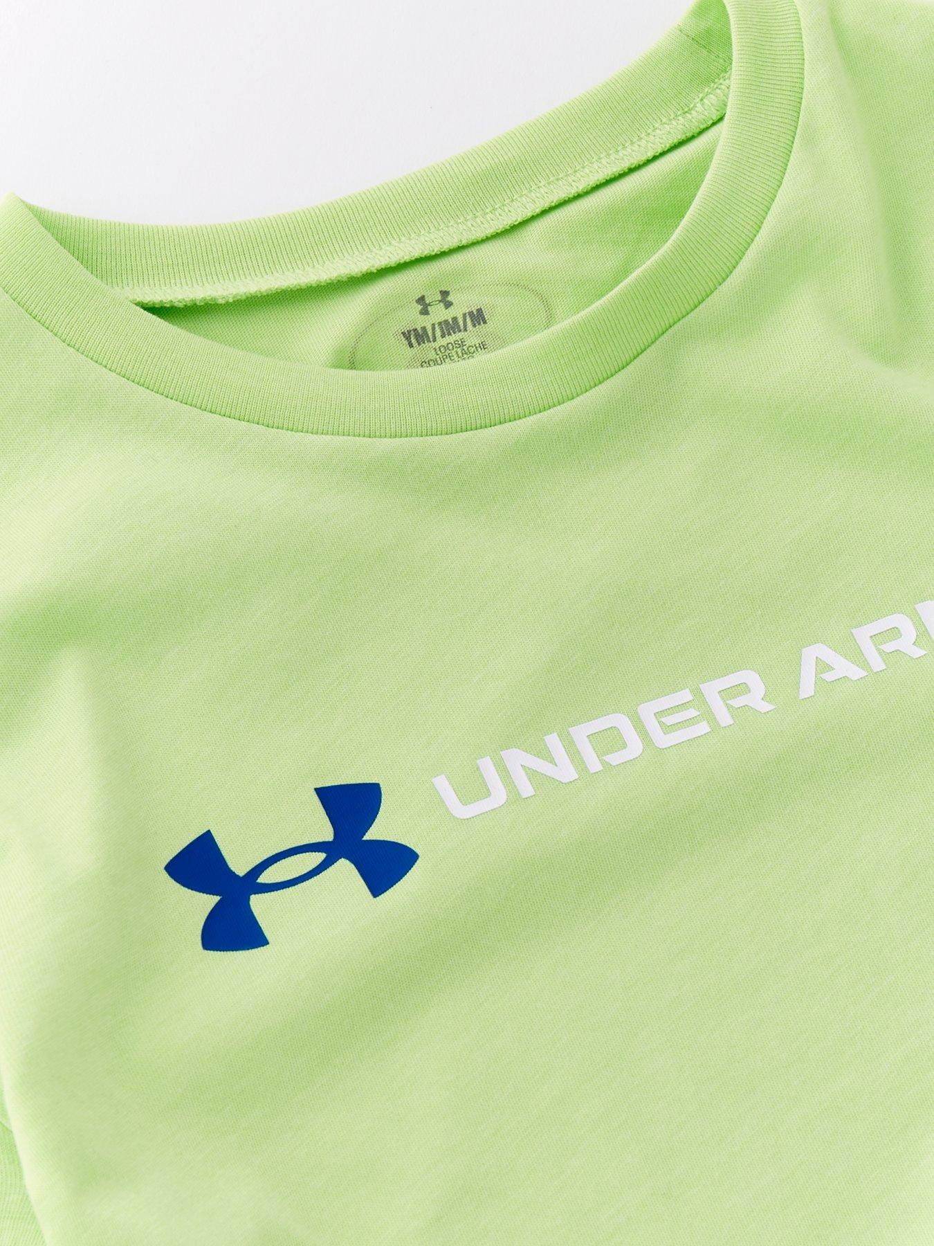 under-armour-boys-training-logo-wordmark-short-sleeve-t-shirt-greenoutfit