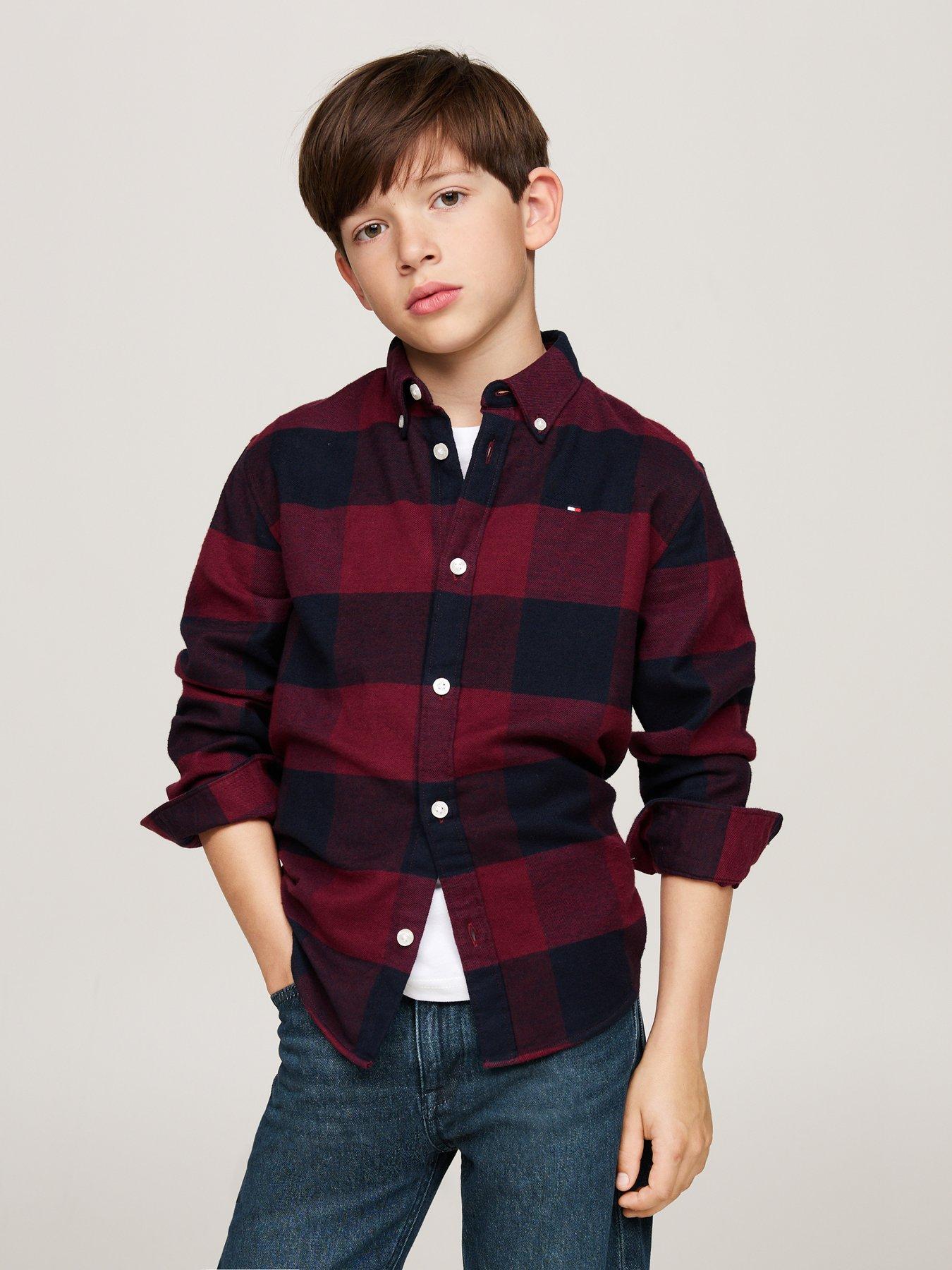 tommy-hilfiger-boys-flannel-check-long-sleeve-shirt-redoutfit