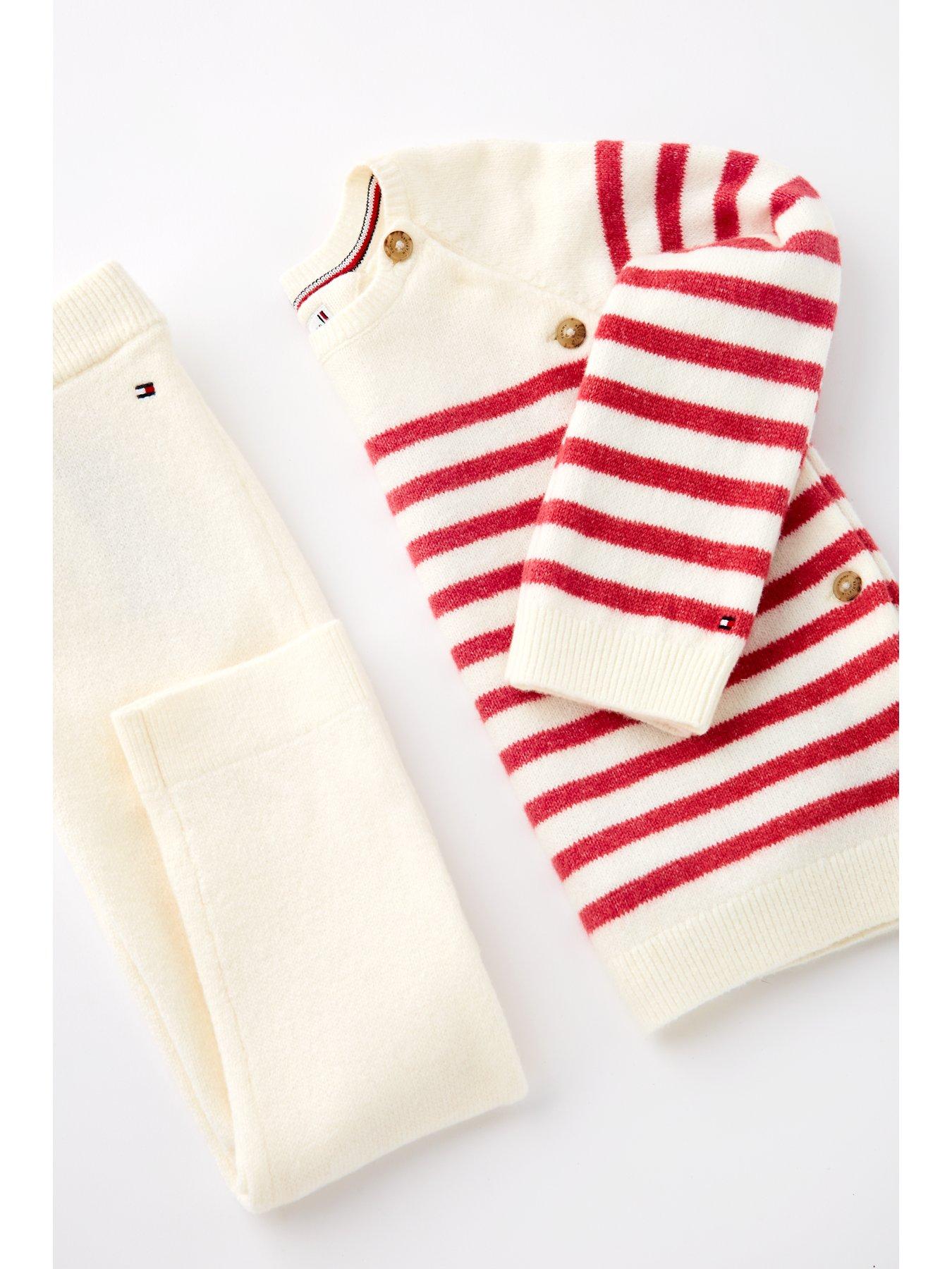 tommy-hilfiger-baby-girls-nautical-stripe-sweater-set-pinkoutfit