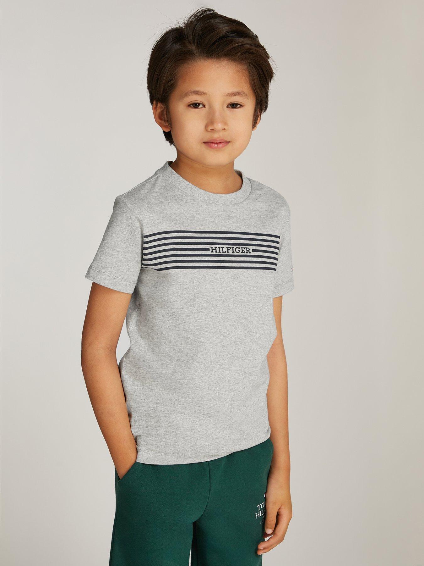 tommy-hilfiger-boys-monotype-print-stripe-reg-short-sleeve-t-shirt-greystillFront