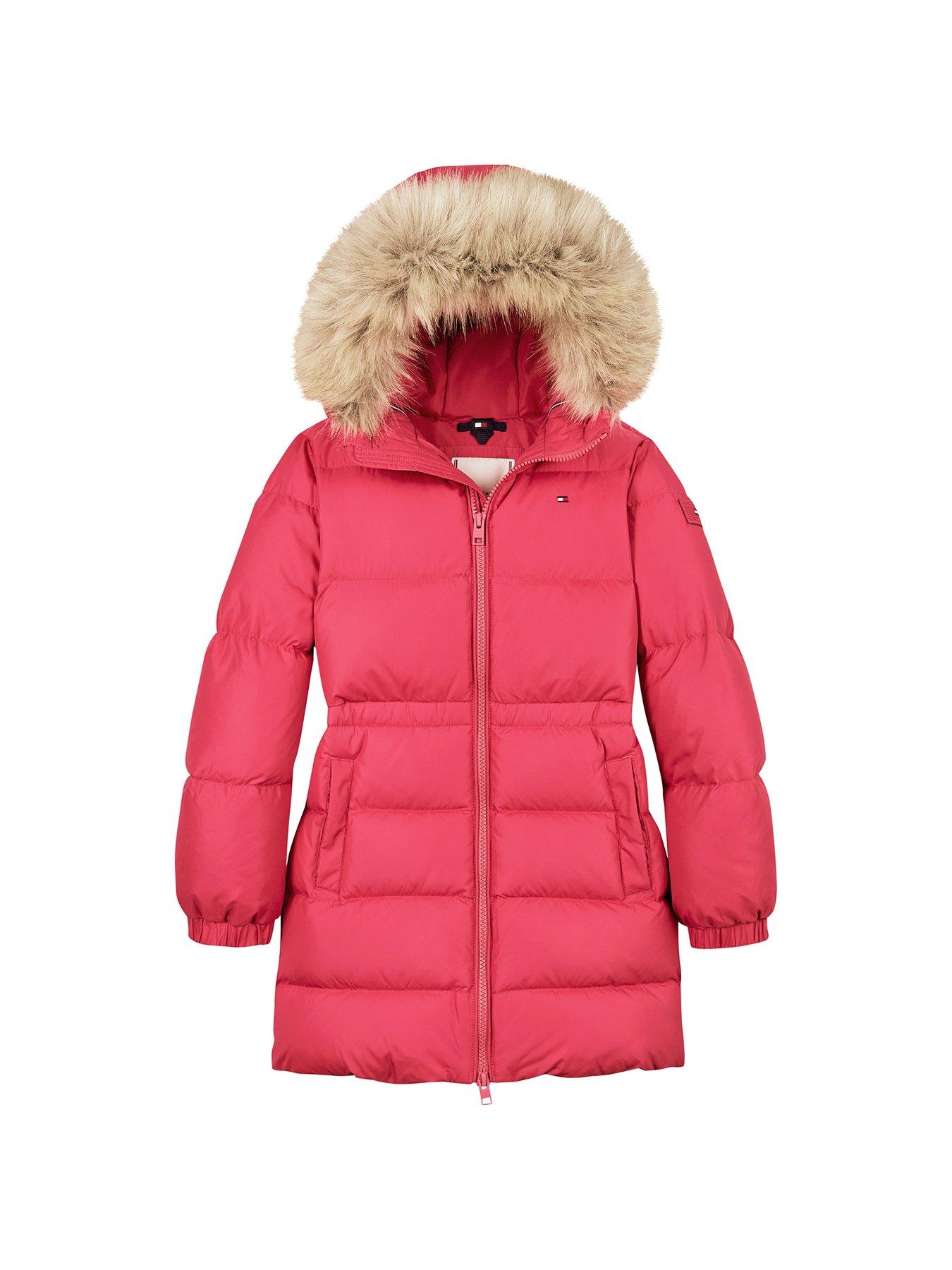 tommy-hilfiger-girls-long-waisted-down-jacket-pinkstillFront