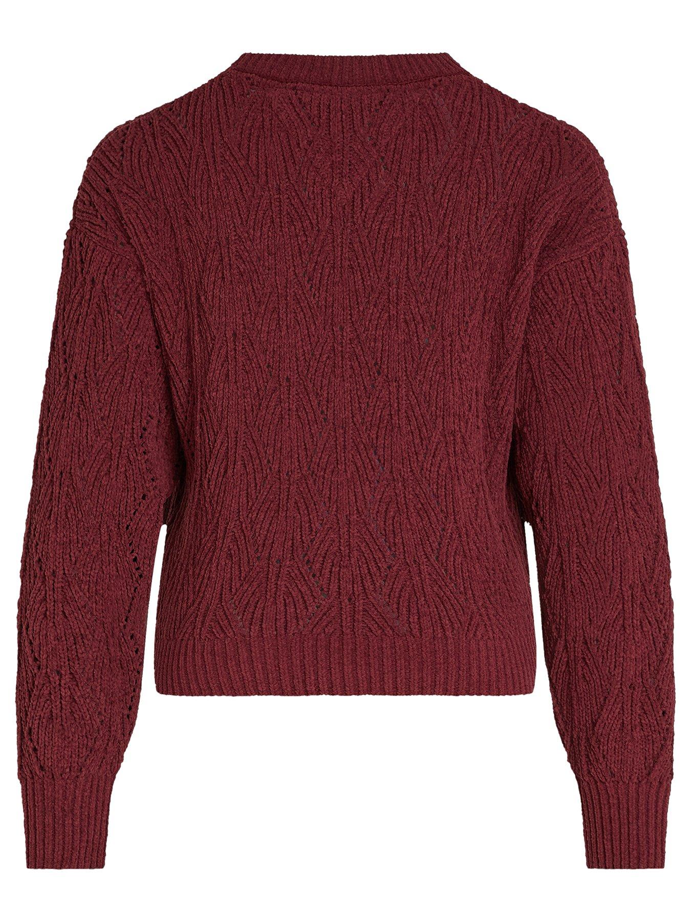 tommy-hilfiger-girls-chenille-sweater-redback