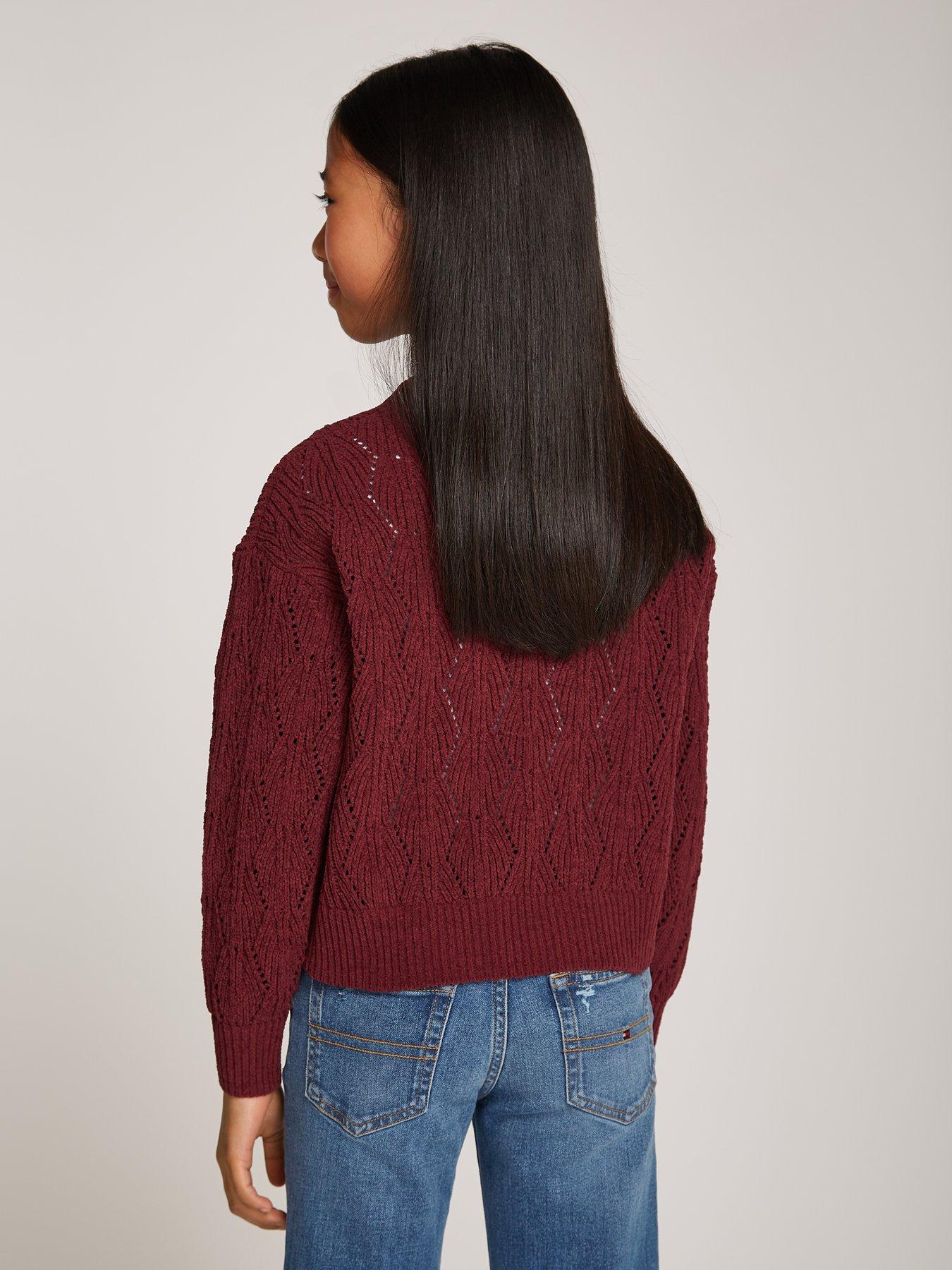 tommy-hilfiger-girls-chenille-sweater-redoutfit