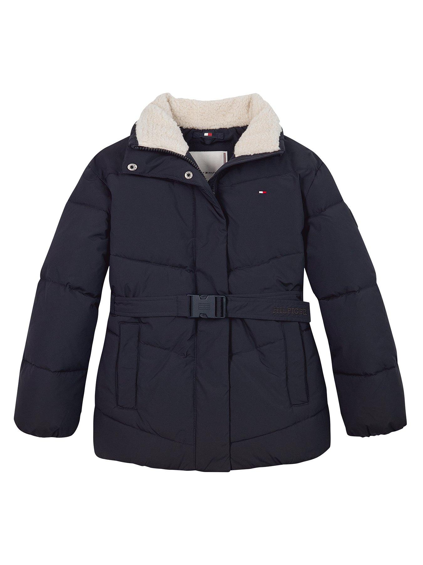 tommy-hilfiger-girls-teddy-collar-mid-length-padded-jacket-navy