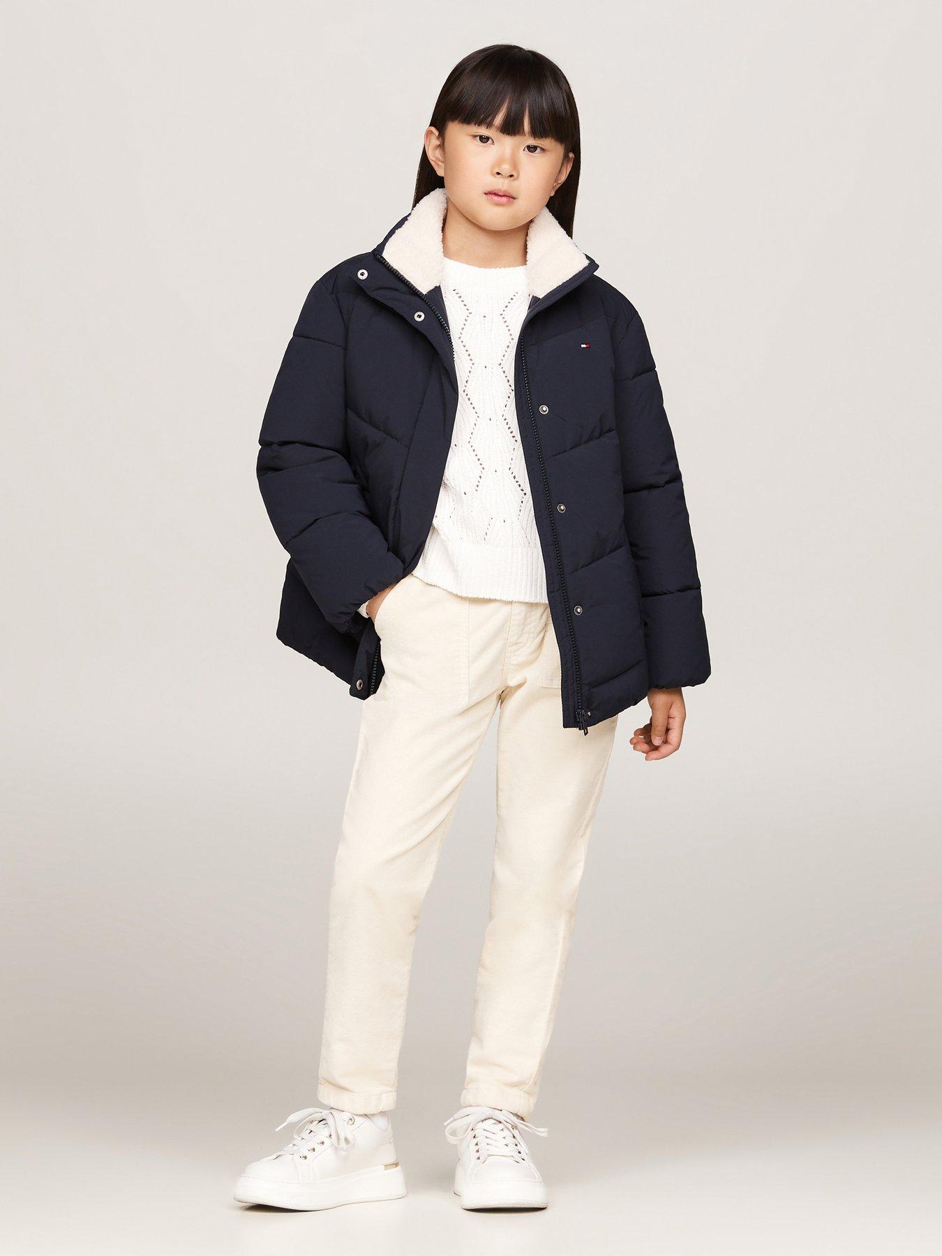 tommy-hilfiger-girls-teddy-collar-mid-length-padded-jacket-navystillFront