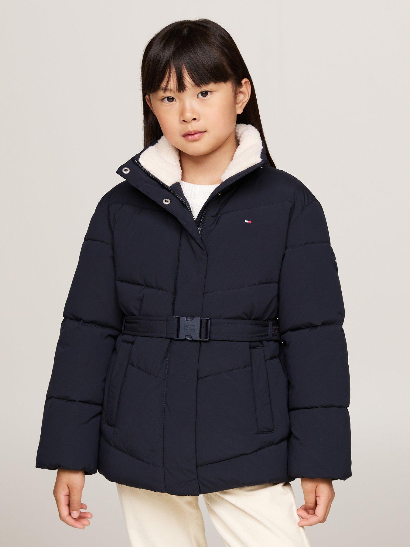 tommy-hilfiger-girls-teddy-collar-mid-length-padded-jacket-navyoutfit