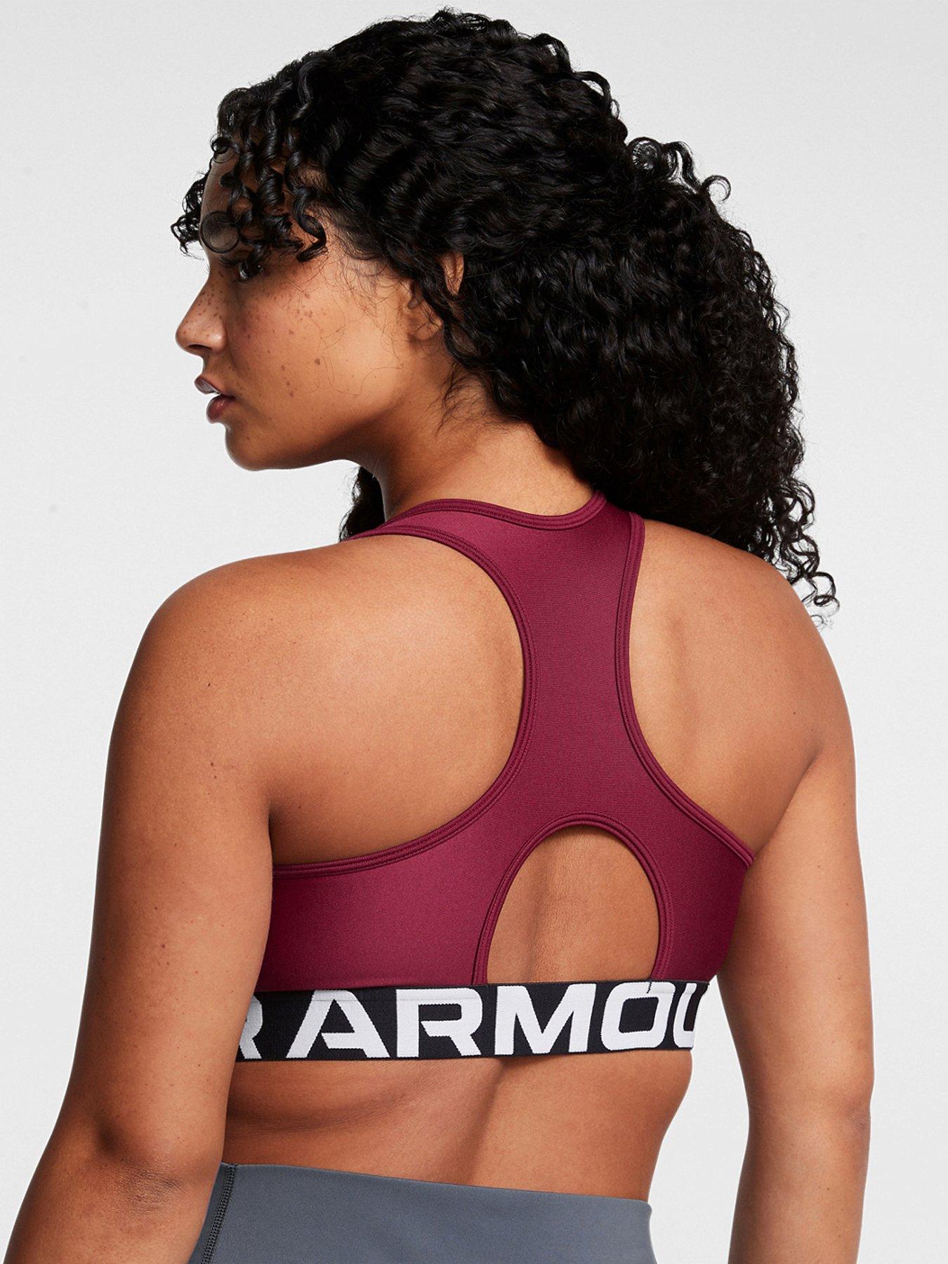 under-armour-womens-training-heat-gear-authentics-mid-support-branded-sports-bra-burgundystillFront