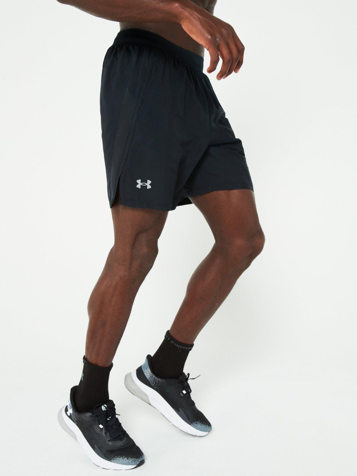 Image 1 of 6 of UNDER ARMOUR Mens Running Launch 7inch Shorts - Black