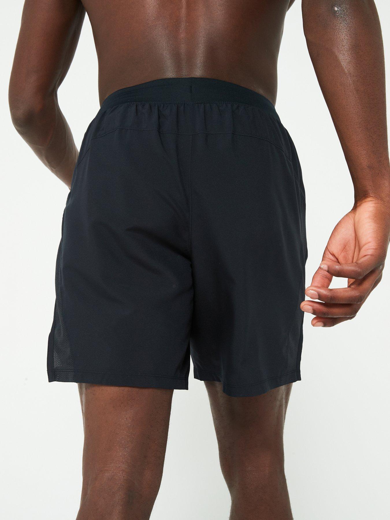 Image 2 of 6 of UNDER ARMOUR Mens Running Launch 7inch Shorts - Black