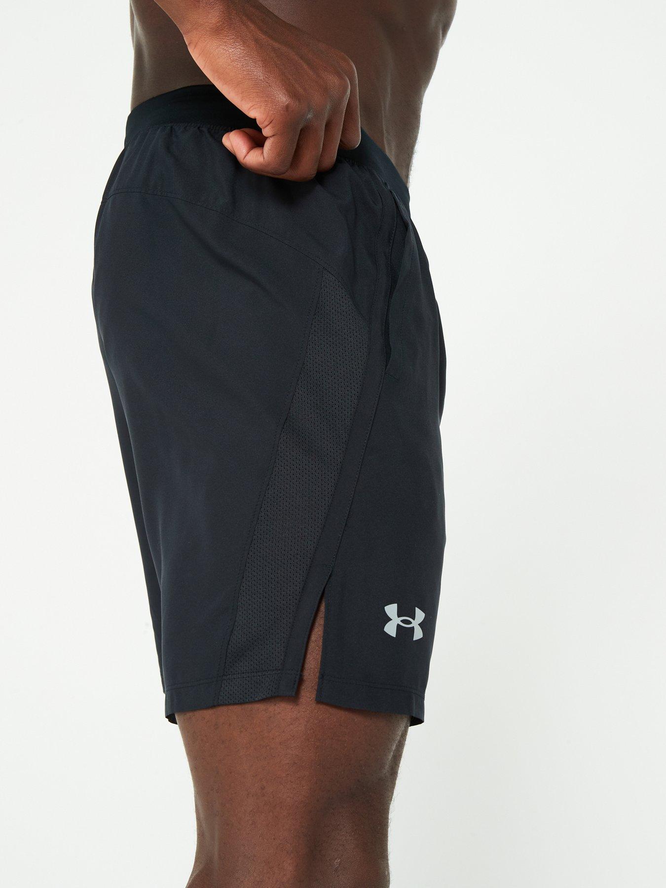 Image 5 of 6 of UNDER ARMOUR Mens Running Launch 7inch Shorts - Black
