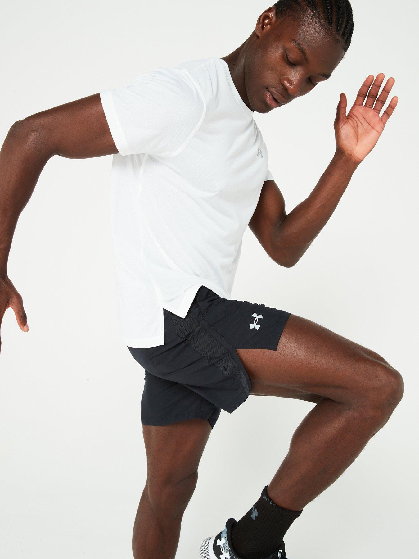 Image 6 of 6 of UNDER ARMOUR Mens Running Launch 7inch Shorts - Black