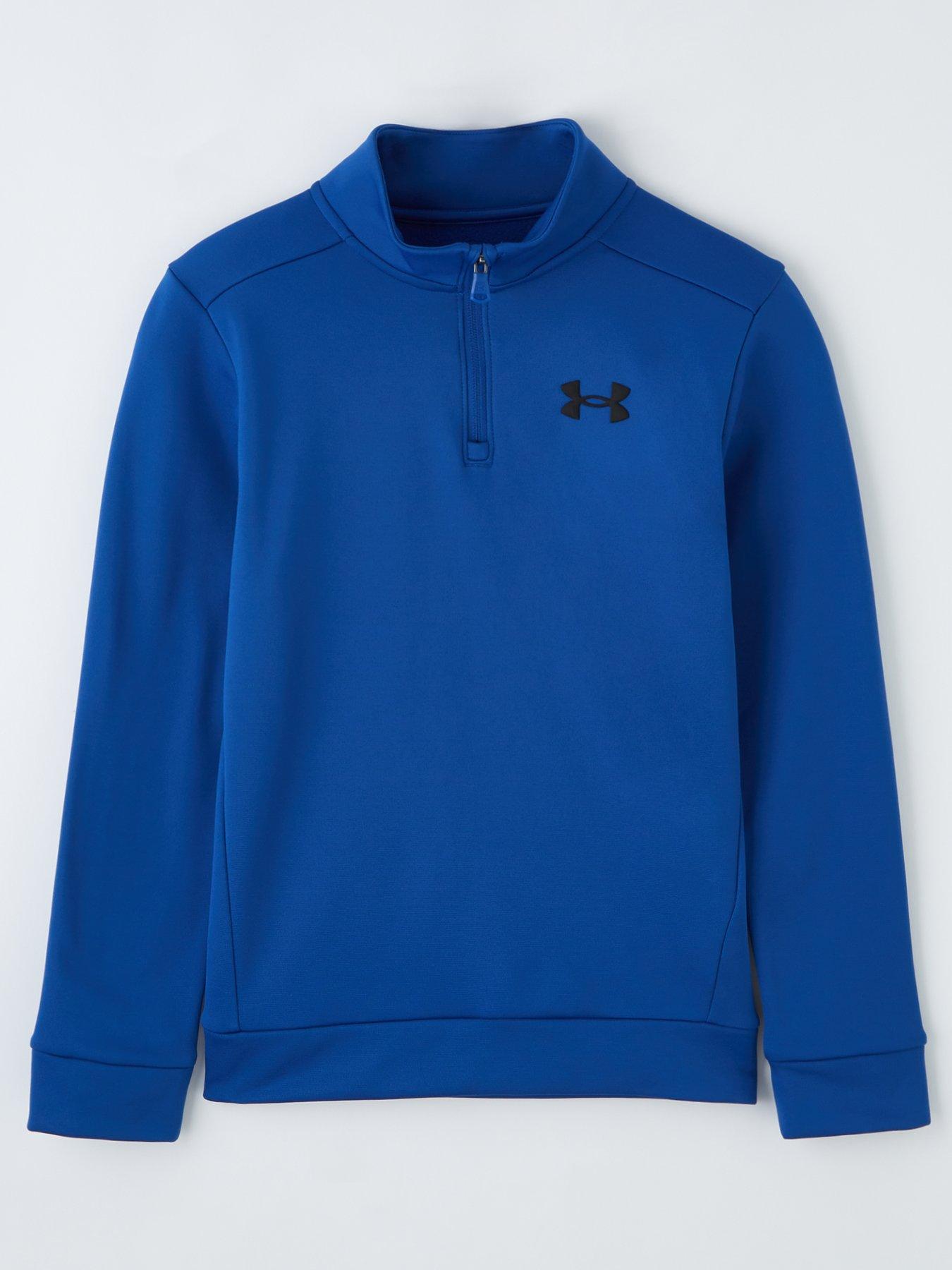 under-armour-boys-training-armour-fleece-14-zip-blue