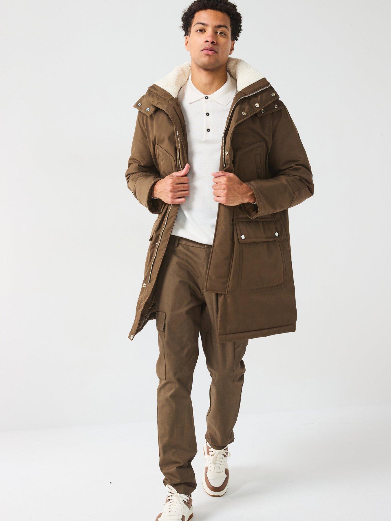 boss-boss-h-coyan-fleece-collar-parka-brown