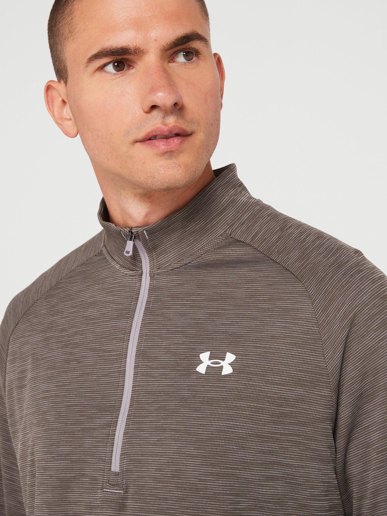 under-armour-mens-training-tech-textured-12-zip-greyoutfit