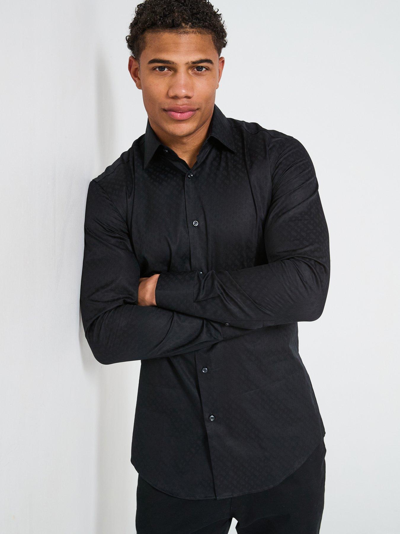 boss-h-hank-mono-print-long-sleeve-shirt-black