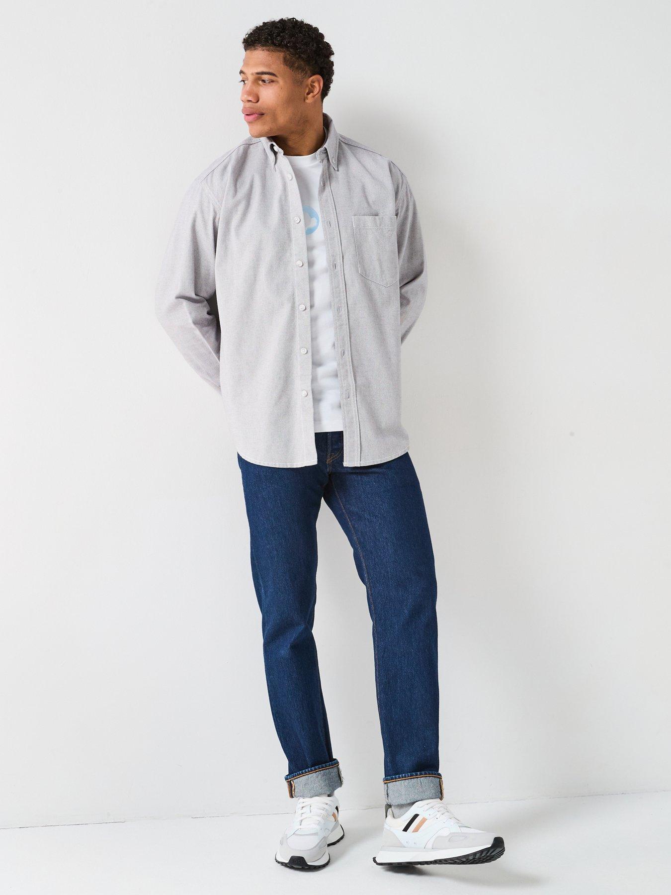 Image 3 of 6 of BOSS C-Olly Button Down Overshirt - Grey