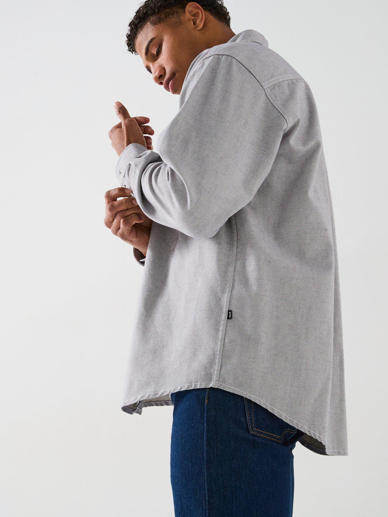 Image 5 of 6 of BOSS C-Olly Button Down Overshirt - Grey