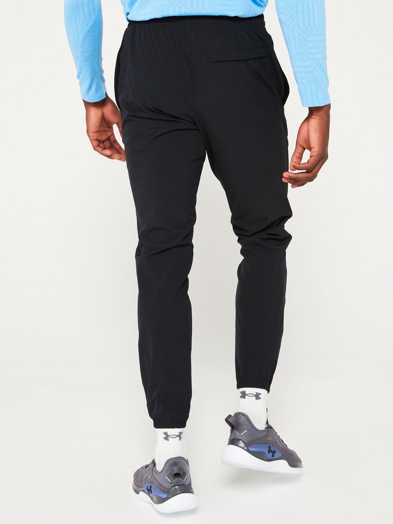 under-armour-mens-training-vibe-woven-joggers-blackstillFront