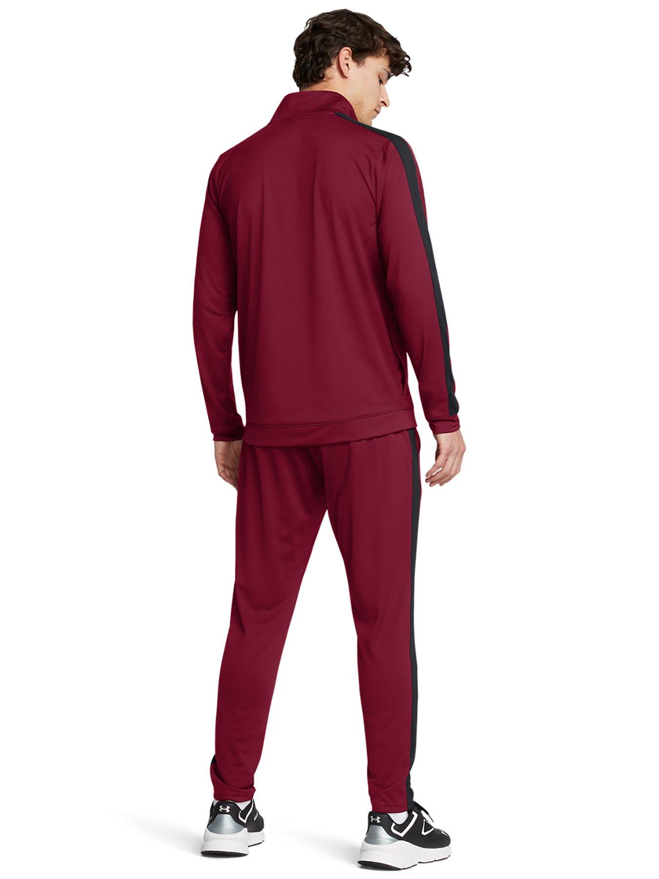 under-armour-mens-training-knit-tracksuit-burgundystillFront