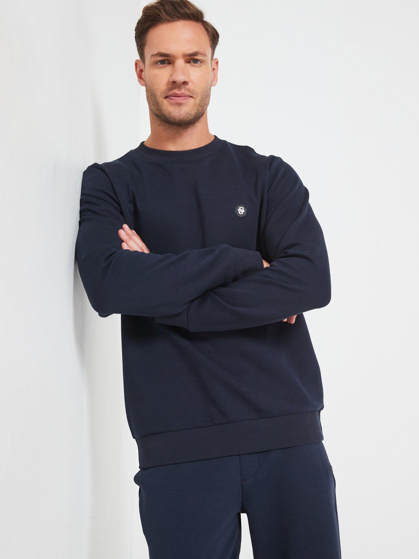 boss-boss-sharpe-01-regular-fit-nickel-logo-crew-sweat-navy