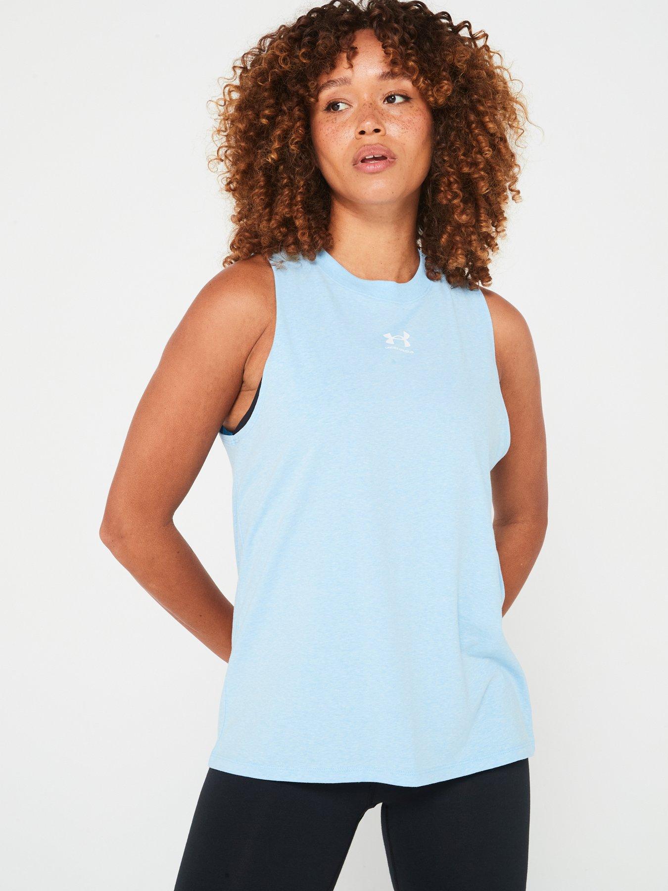 under-armour-womens-training-campus-muscle-tank-blueoutfit