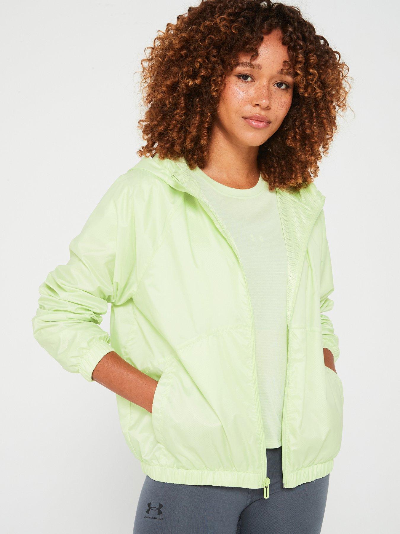 UNDER ARMOUR Womens Training Sport Windbreaker Jacket Green Very Ireland