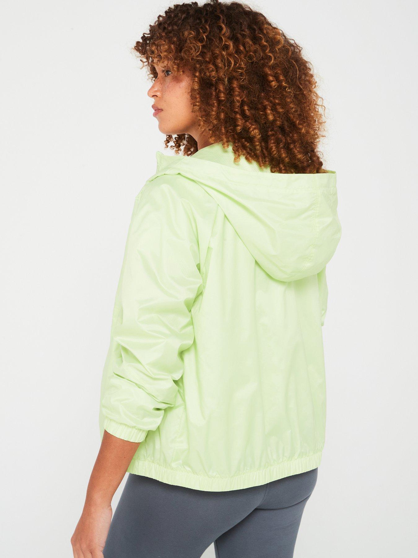 under-armour-womens-training-sport-windbreaker-jacket-greenstillFront