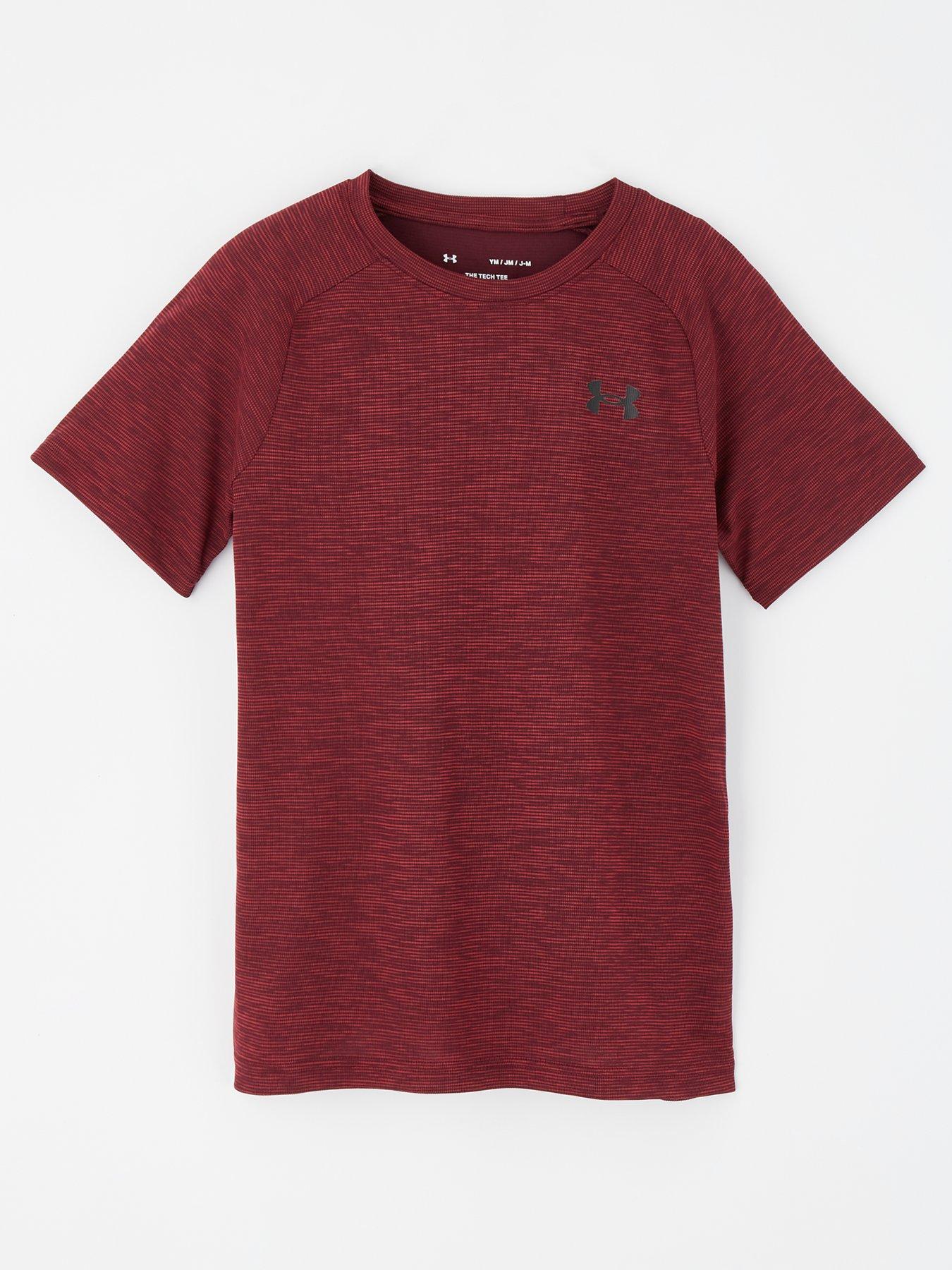 under-armour-boys-training-tech-textured-t-shirt-burgundy