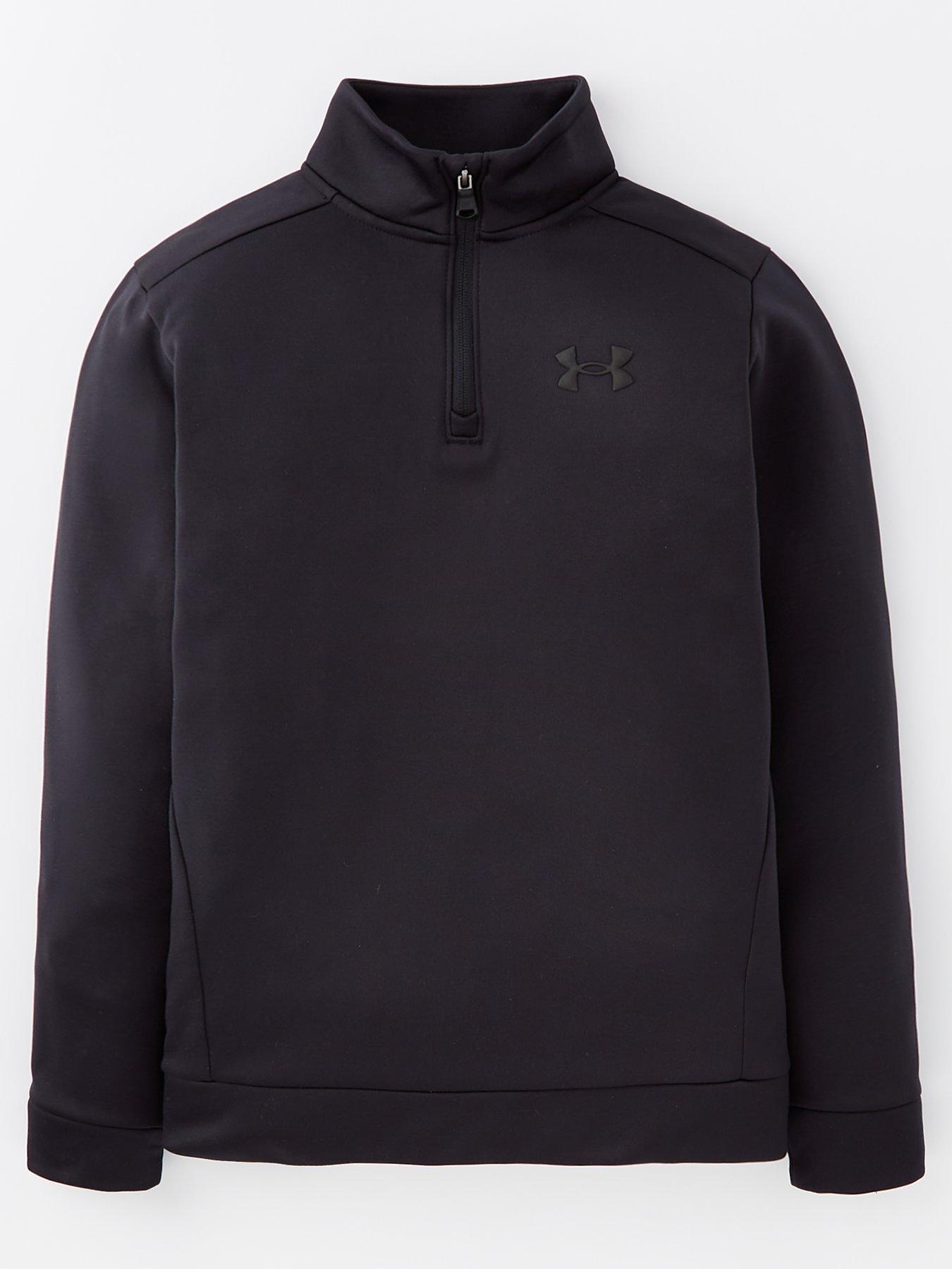 under-armour-boys-training-armour-14-zip-fleecenbspfleecenbsp--black