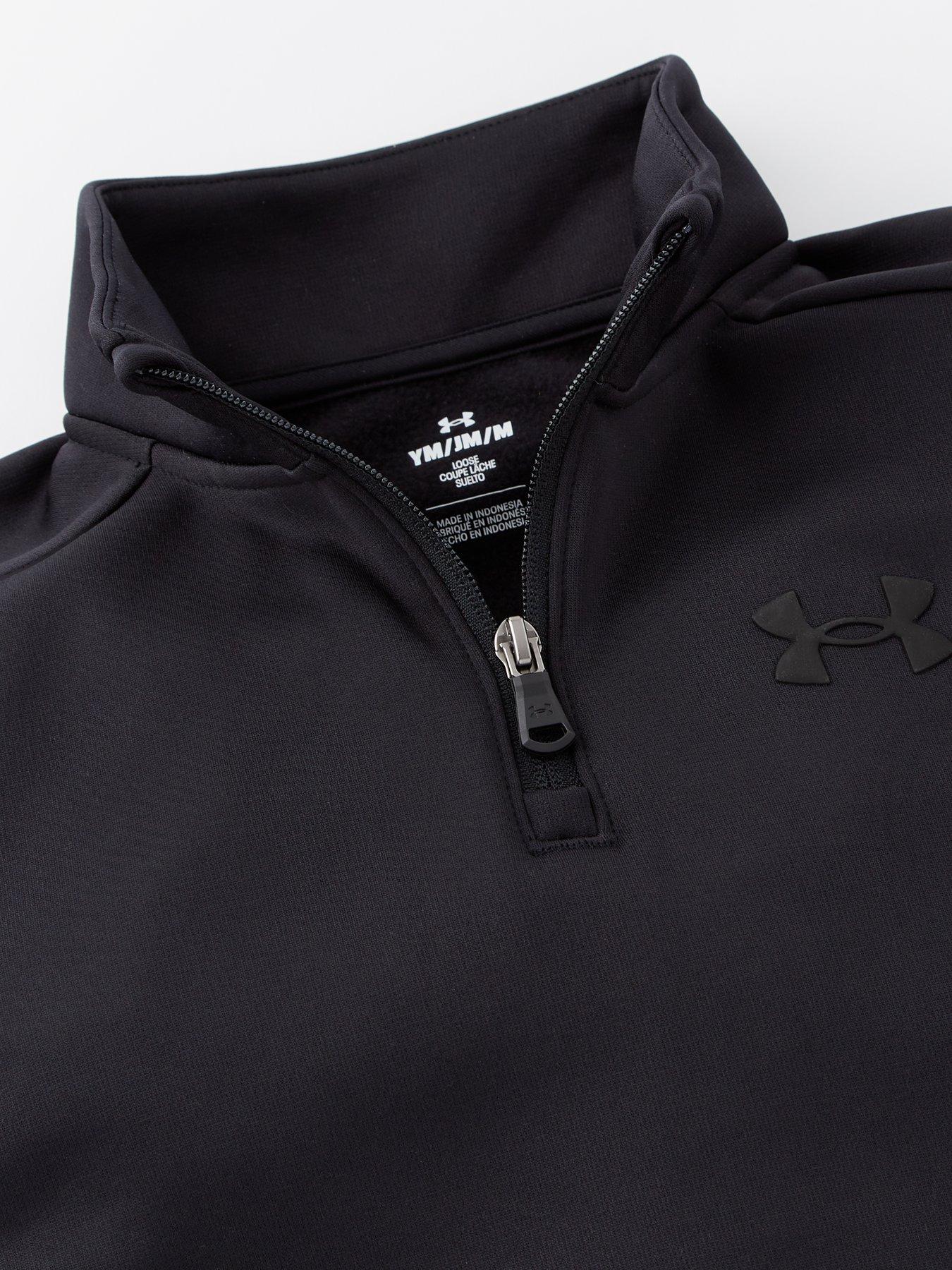 under-armour-boys-training-armour-14-zip-fleecenbspfleecenbsp--blackoutfit