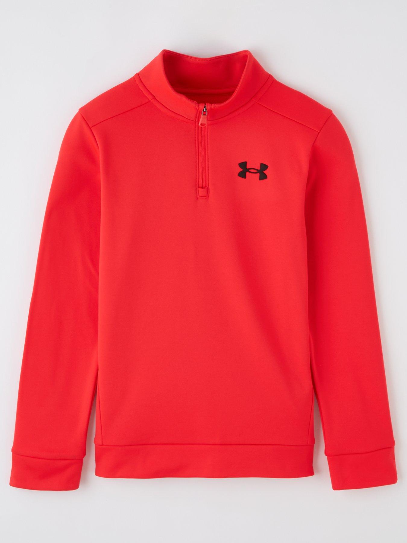 under-armour-boys-training-armour-fleece-14-zip-red