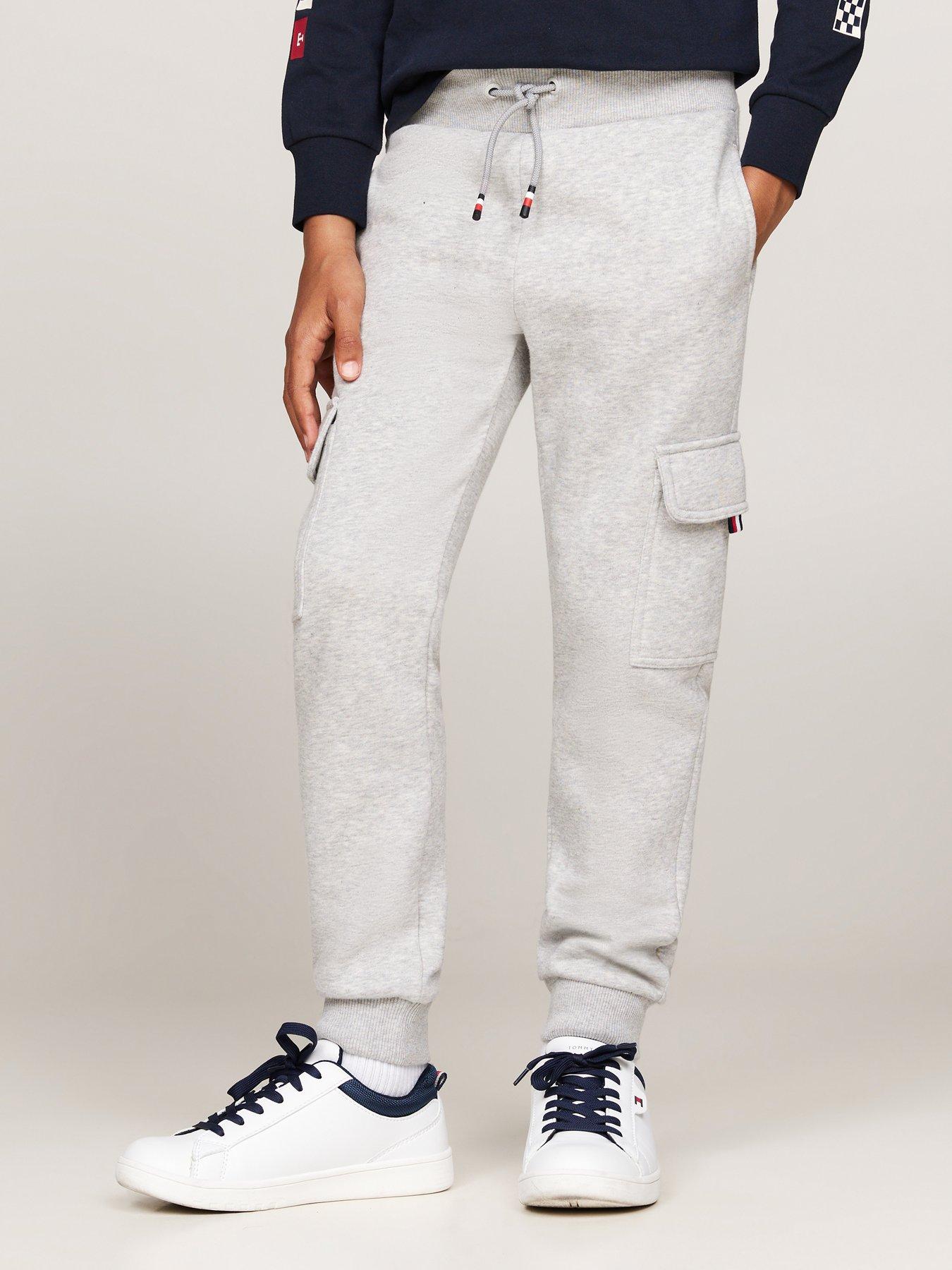 tommy-hilfiger-boys-monotype-fleece-reg-cargo-sweatpants-greystillFront